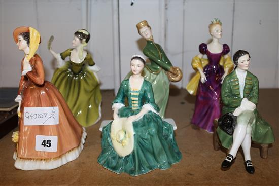 Qty of Royal Worcester figs etc.